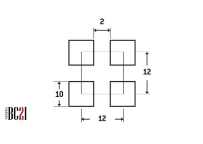 Tôle perforée C10U12