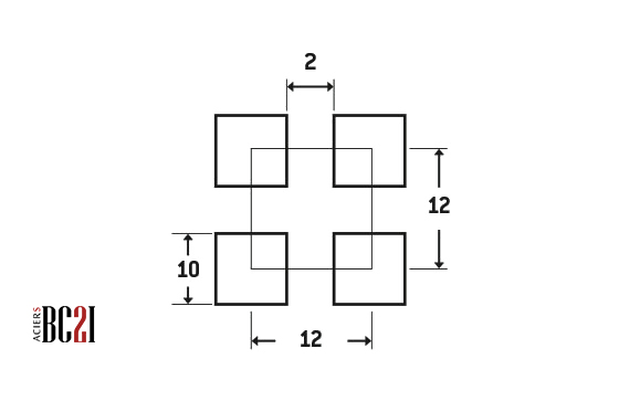 Tôle perforée C10U12