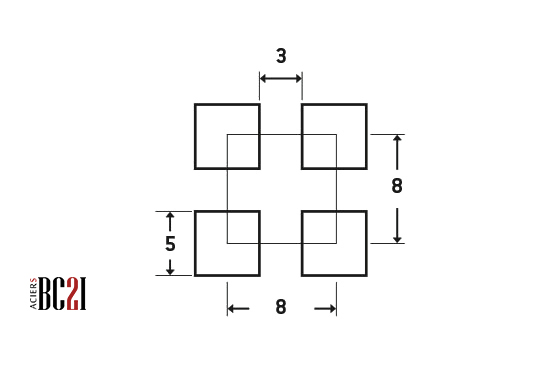 Tôle perforée C5U8